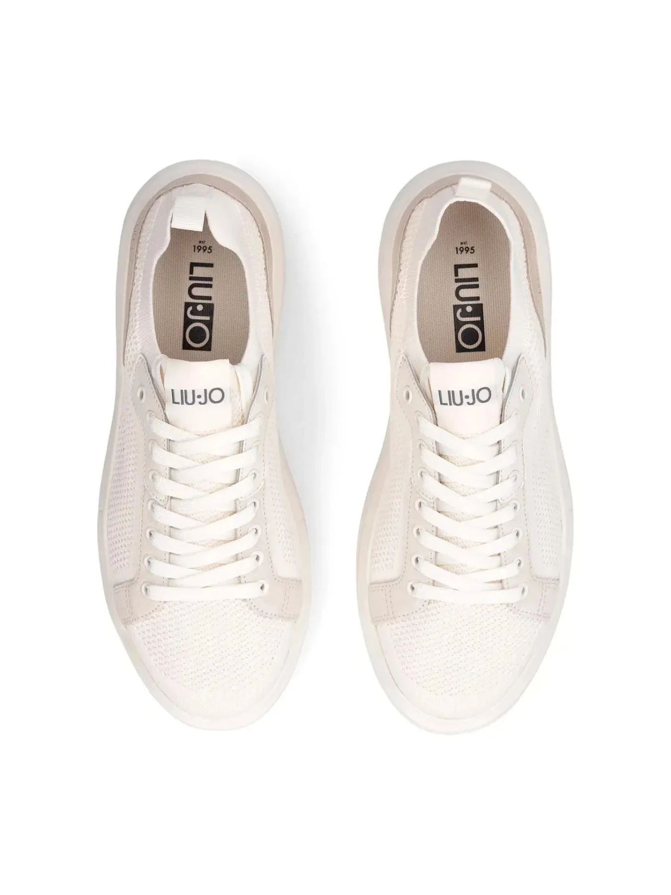Knit & Suede Platform Sneakers Gallery