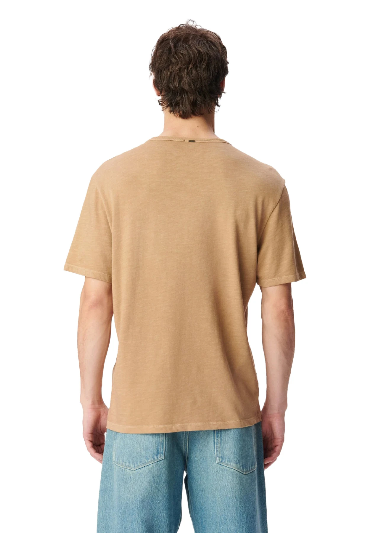 Round Neck Patch Pocket Short Sleeve T-Shirt Gallery