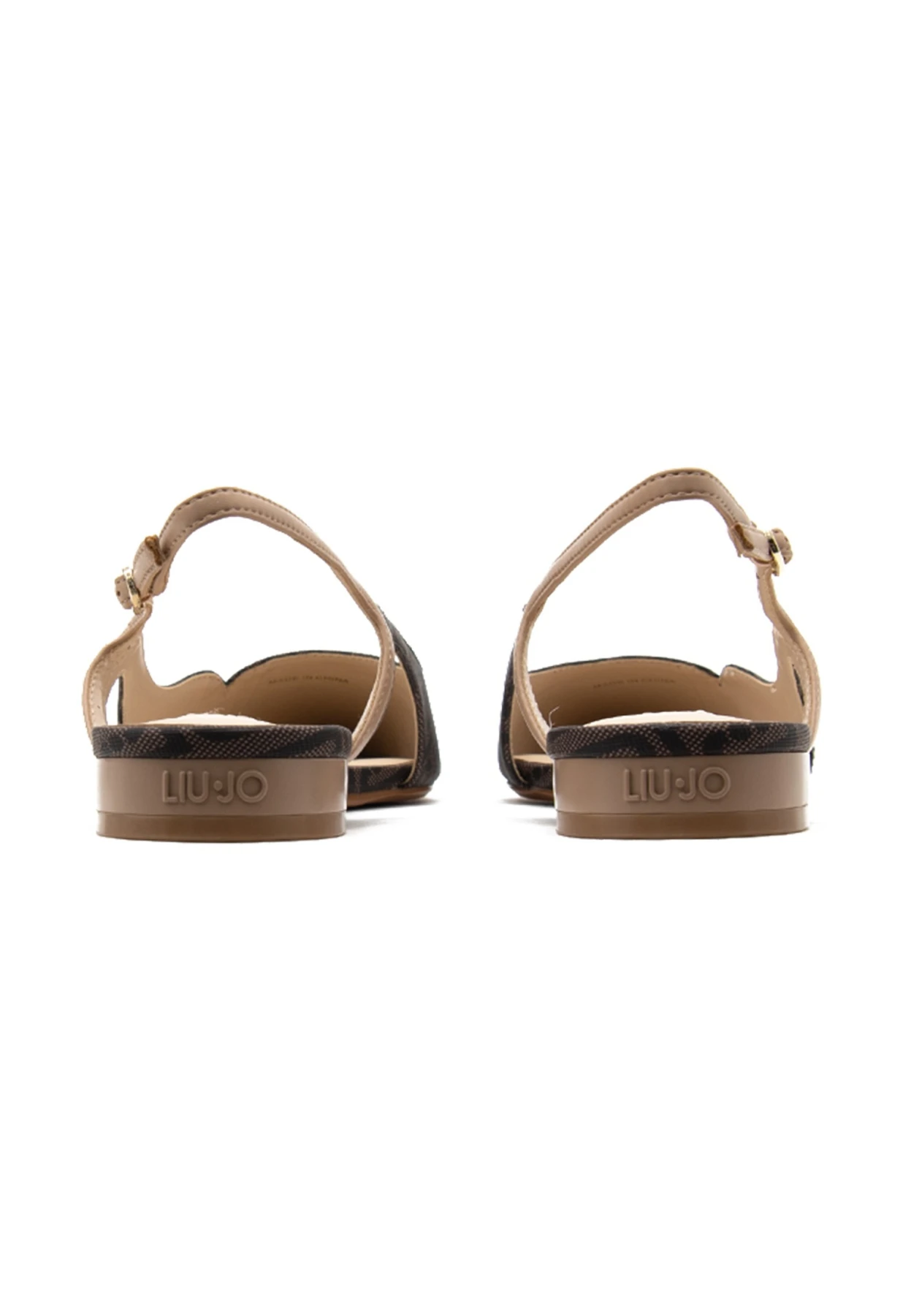 Geometric Print Slingback Ballerinas with Adjustable Ankle Strap Gallery