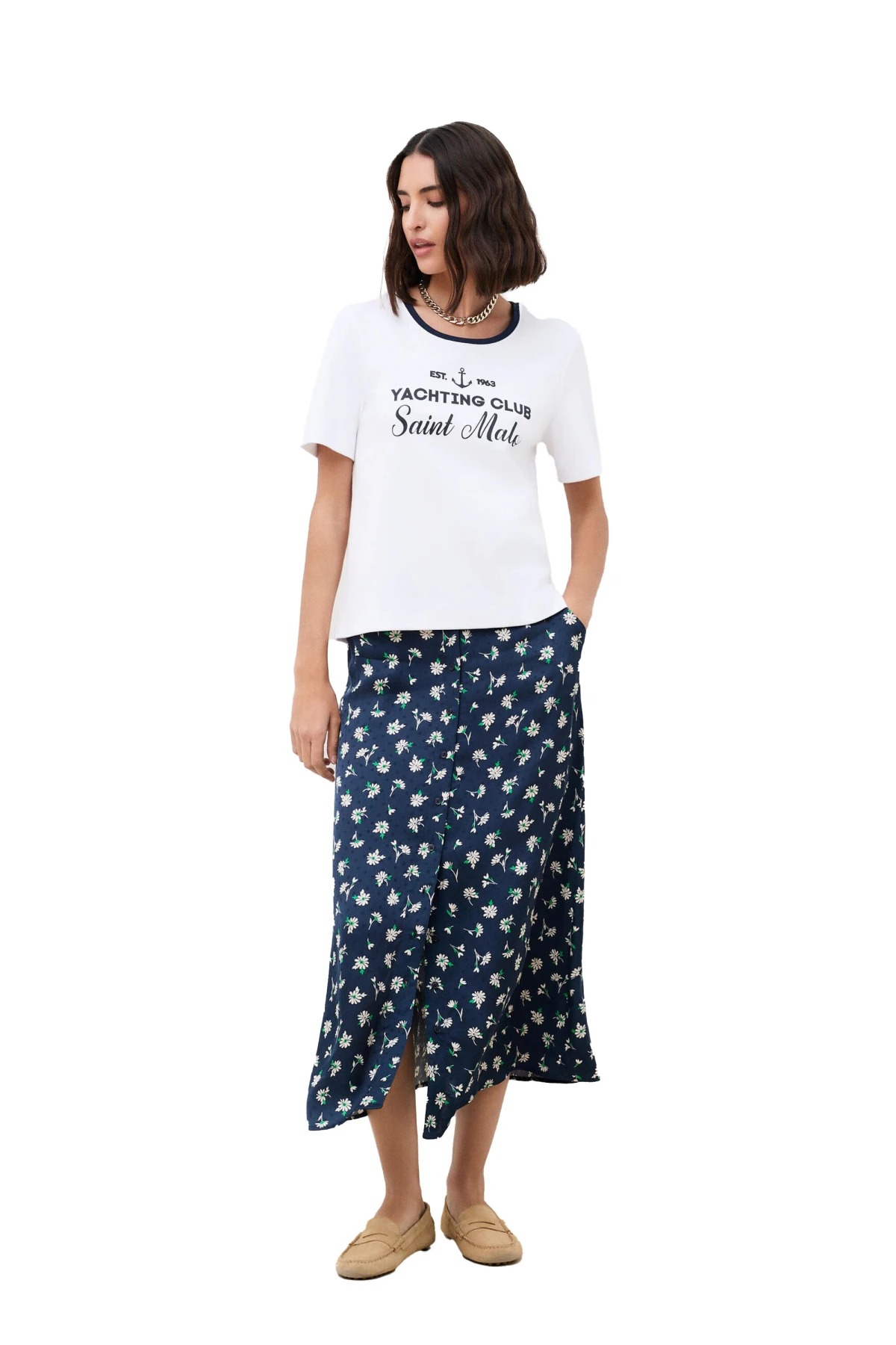 Yachting Club Saint Malo Ringer Short Sleeve T-Shirt Gallery