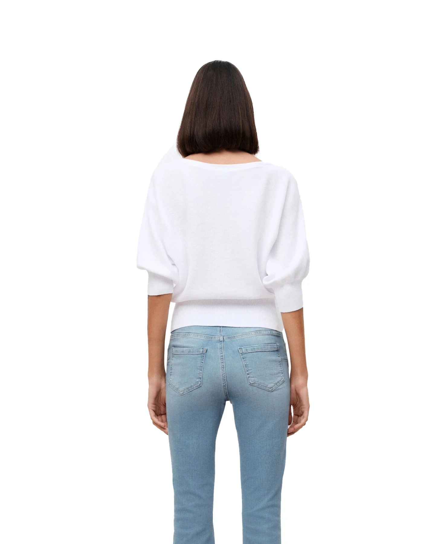 Tapered Crop Jeans With Side Zipper Detail Gallery