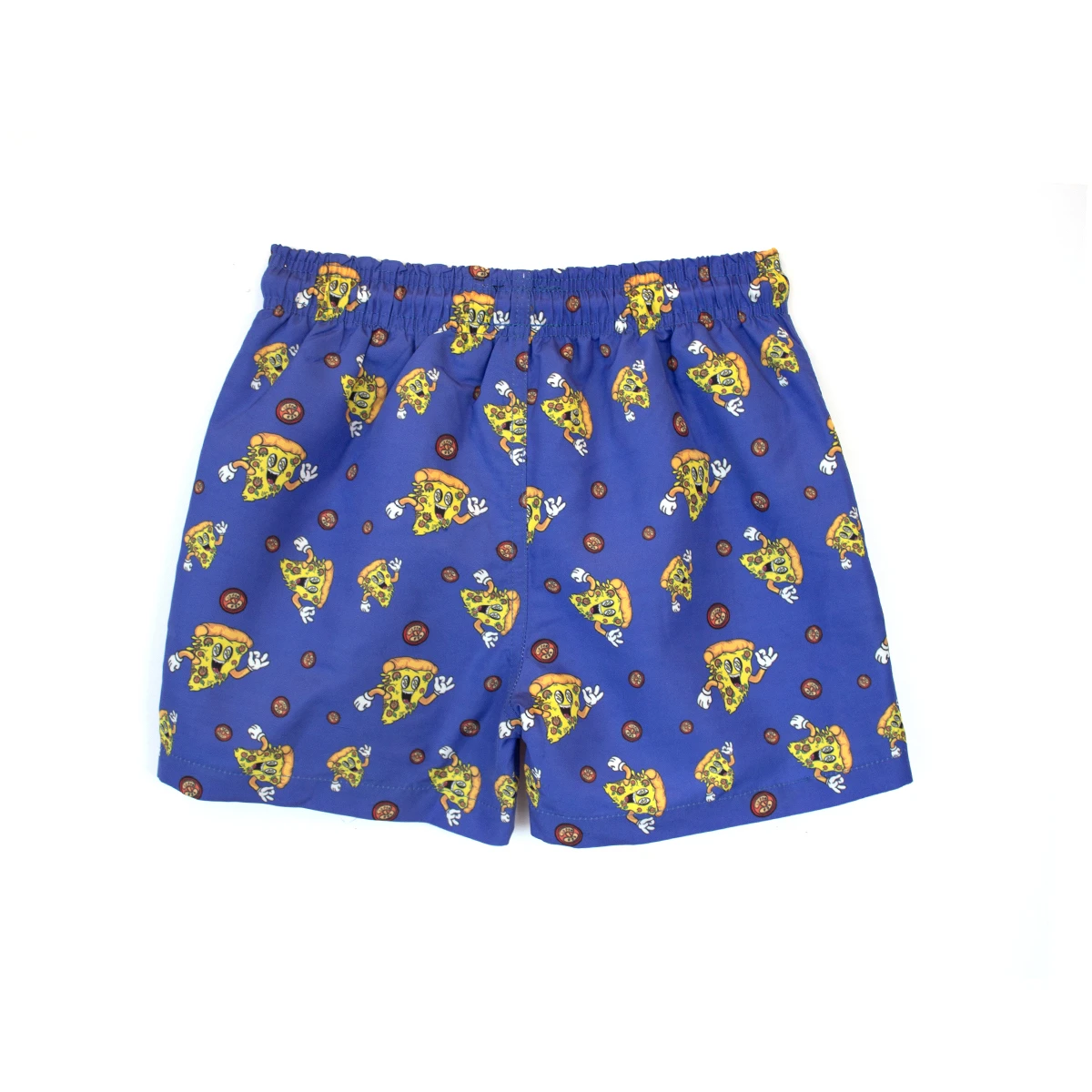 Kids Boys Blue Pizza Slice Print Swim Shorts Gallery