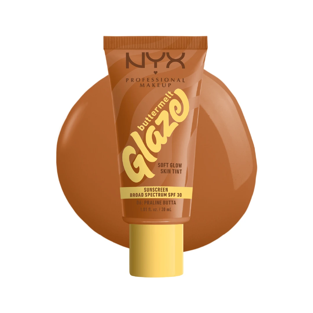 Buttermelt Glaze Soft Glow Skin Tint + SPF/FPS 30, Foundation, 12h Wear - 06 Praline Butta Gallery
