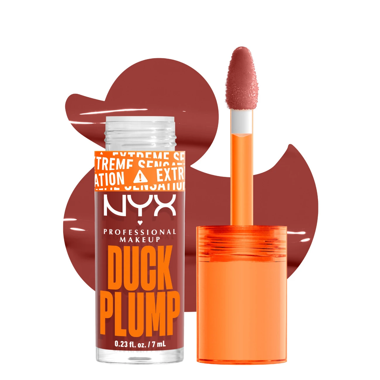 Duck Plump Lip Plumping Lacquer, High Pigment, High Shine, High Sparkle Lip Gloss  - BRICK OF TIME Gallery