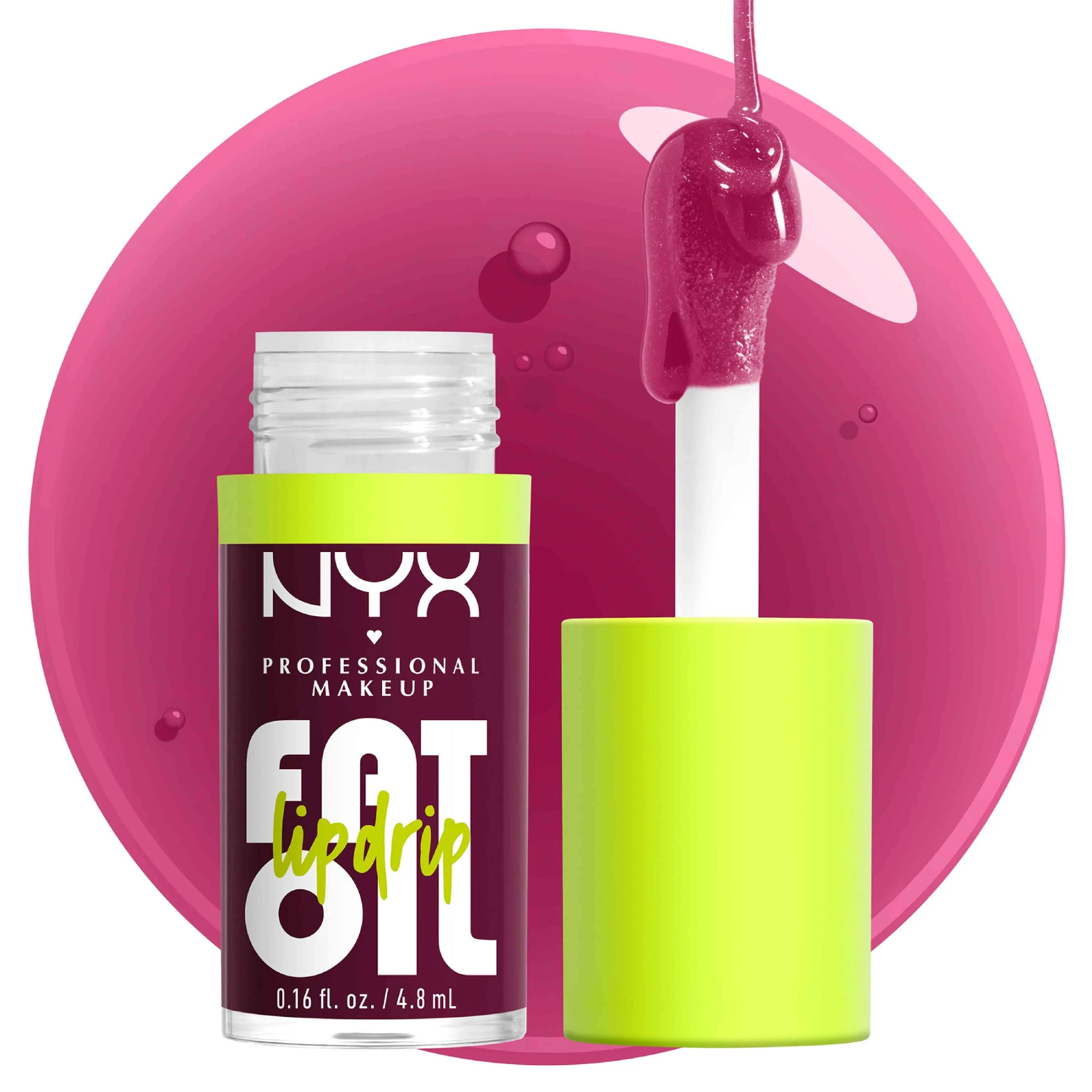 Fat Oil Lip Drip, Moisturizing, Shiny, Vegan Tinted Lip Gloss, Non-Sticky Finish, 12H Hydration, Squalane, Raspberry and Cloudberry Oils - 04 That's Chic Gallery