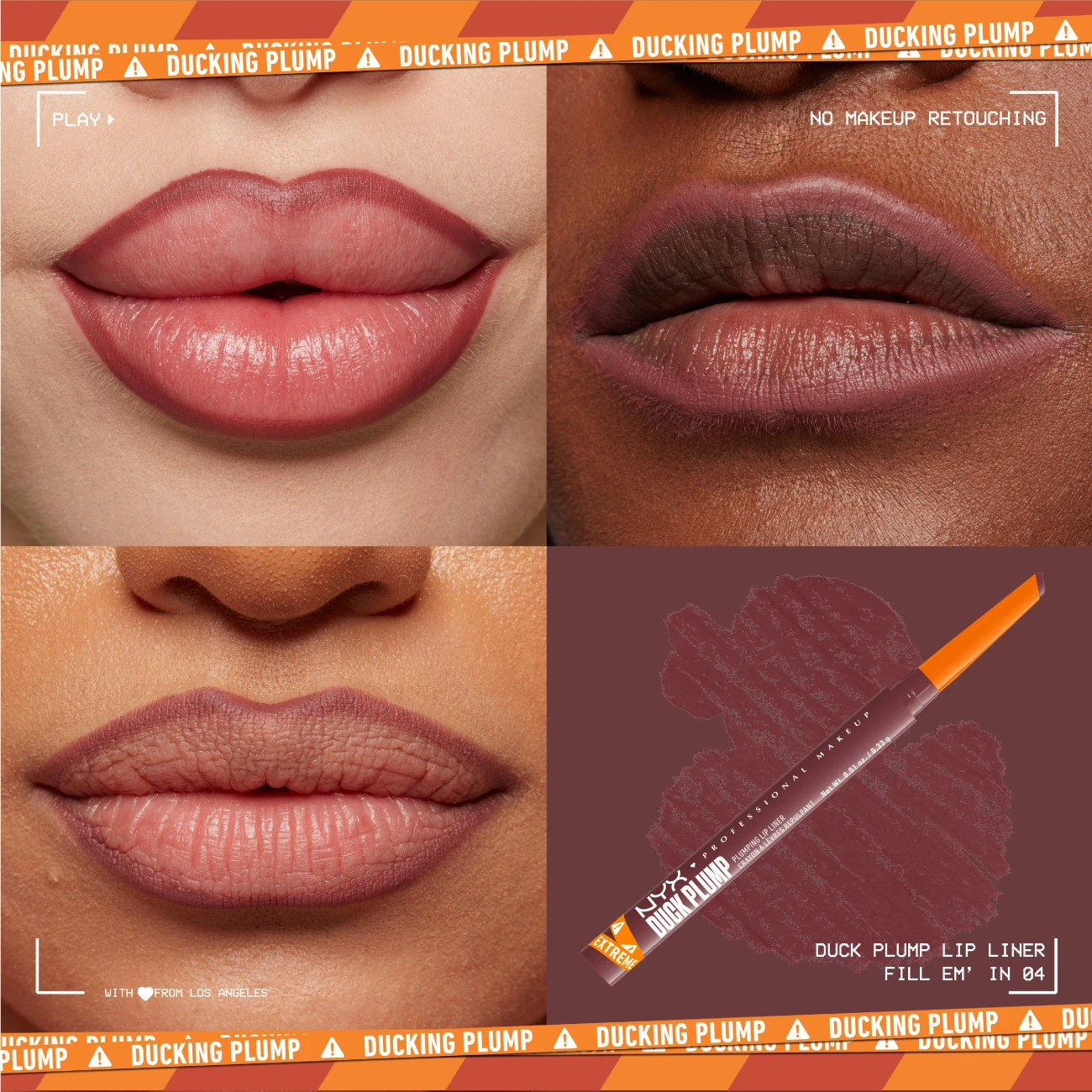 Duck Plump Plumping Lip Liner, Lip Liner, Up To 10 HR Wear, Matte Finish, - FILL EM IN Gallery