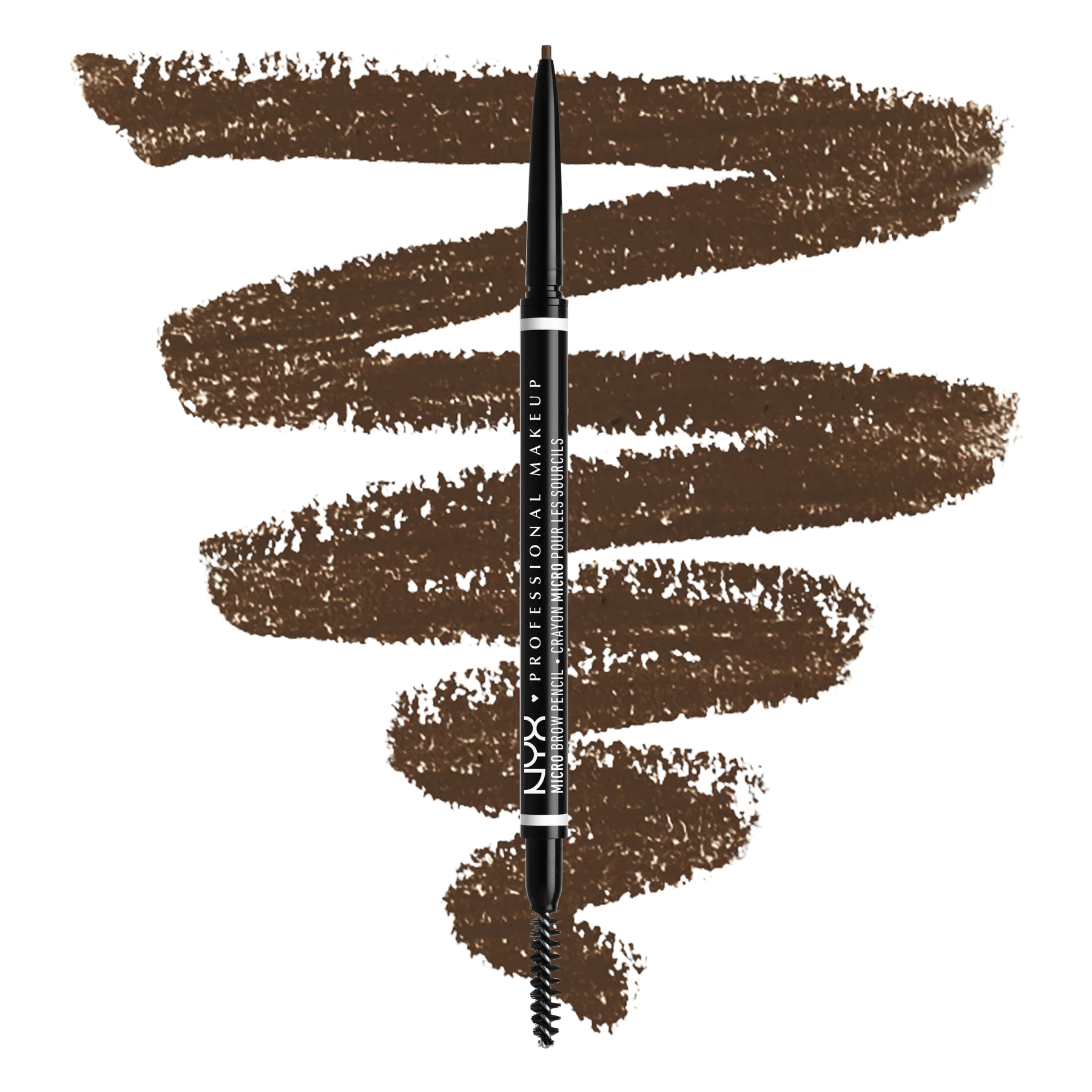 Micro Brow Pencil, Ultra-Fine, Dual-Ended, Precise Eyebrow Pencil with Retractable Tip and Spoolie Brush - BRUNETTE Gallery
