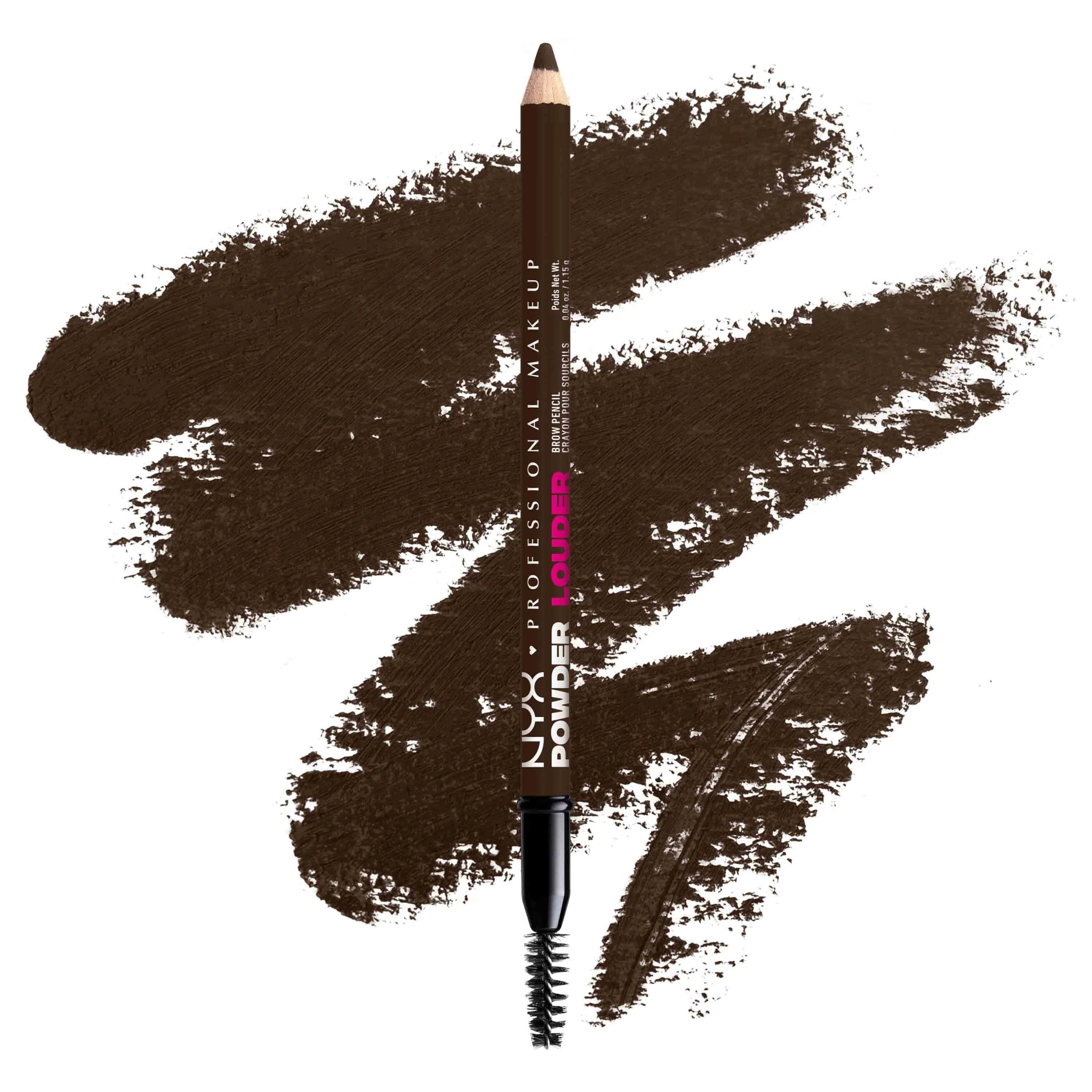 Powder Louder, Brow Pencil, 12HR Wear, Buildable Micro-Fibers - Deep Brown Gallery