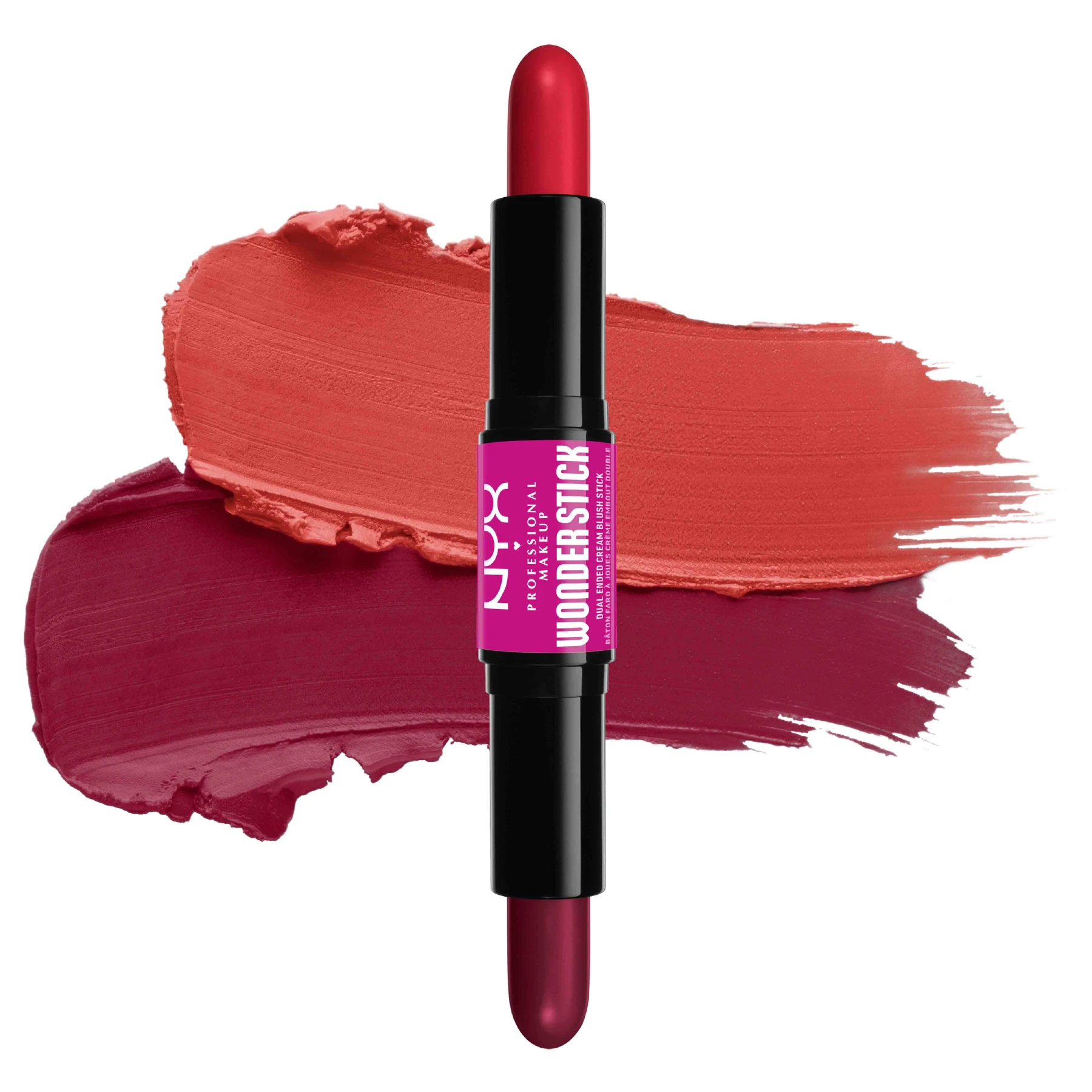 Blush, With Hyaluronic Acid for Hydration, Blendable Texture, Vegan, Wonder Stick - 05 Bright Amber and Fuschia Gallery