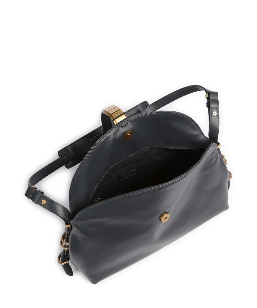 Soft Leather Shoulder Bag with Gold-Tone Hardware Gallery