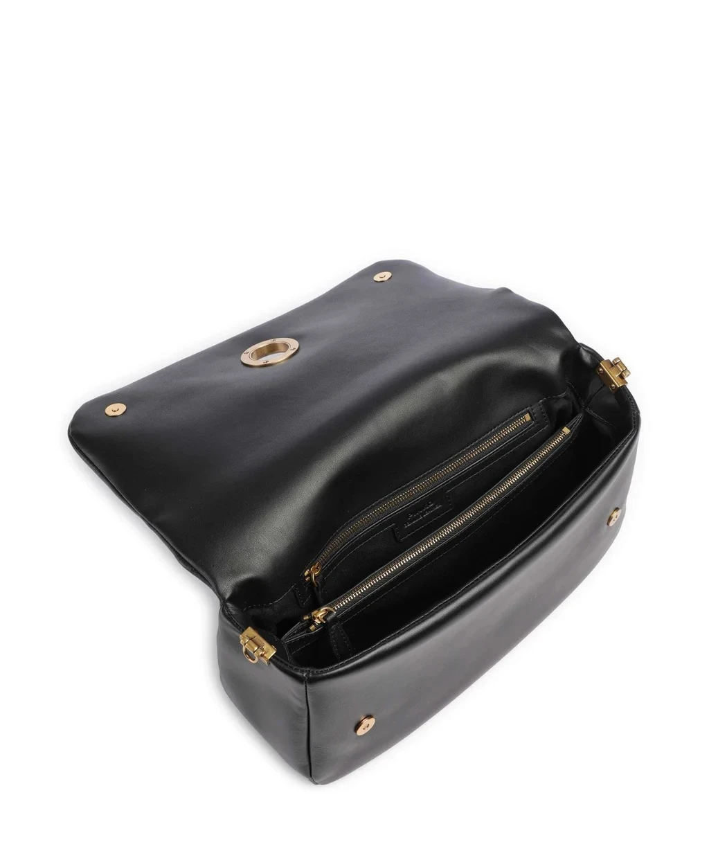 Smooth Leather Shoulder Bag with Iconic Bird Buckle Detail Gallery
