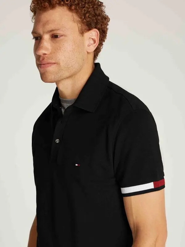  Slim Flag Cuff Short Sleeve Polo 3 Image
