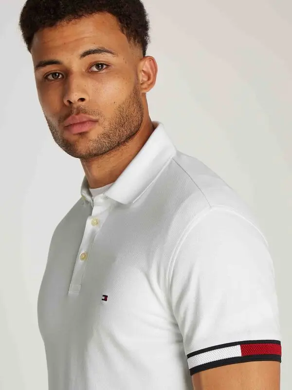  Slim Flag Cuff Short Sleeve Polo 4 Image