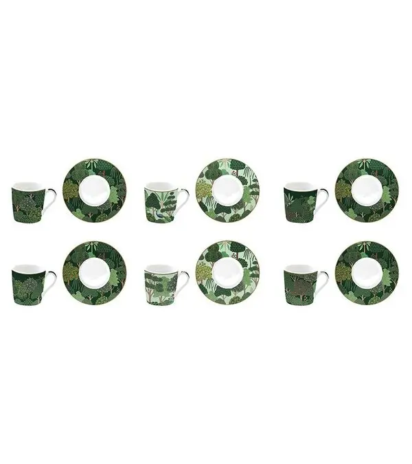 Set Of 6 - Woodland Coffee Cup Set 1 Image