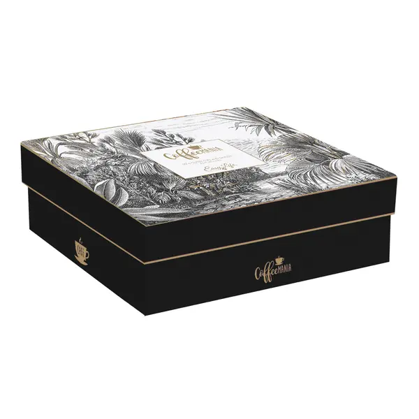  Set Of 6 - Coffee Cups & Saucers In Porcelain 100Ml In Gift Box  2 Image