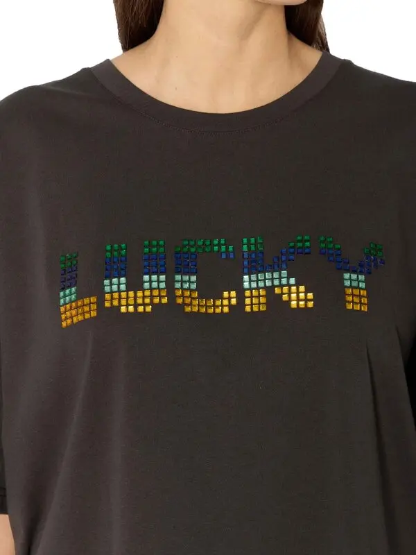 Graphic Oversized LUCKY T-Shirt 1 Image