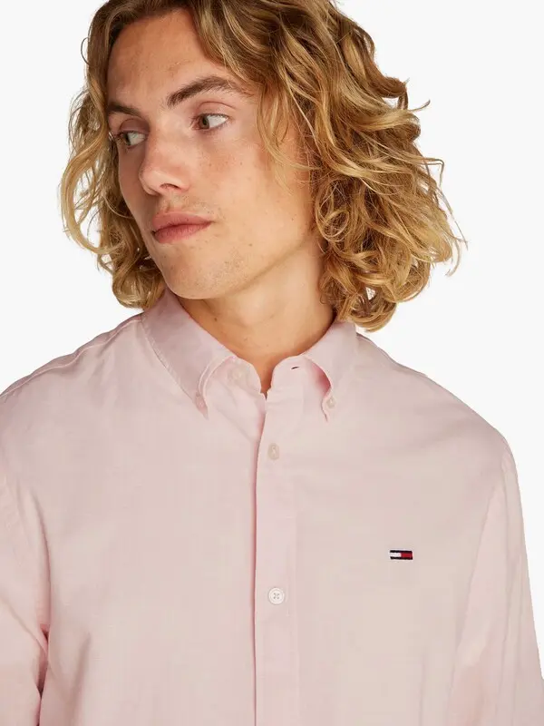 Regular Fit Linen Blend Long Sleeve Shirt  2 Image