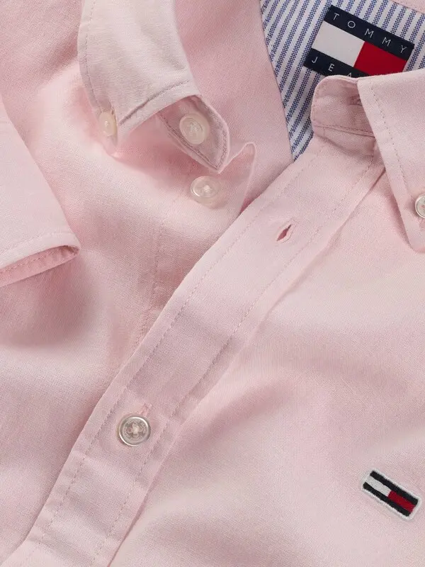 Regular Fit Linen Blend Long Sleeve Shirt  6 Image