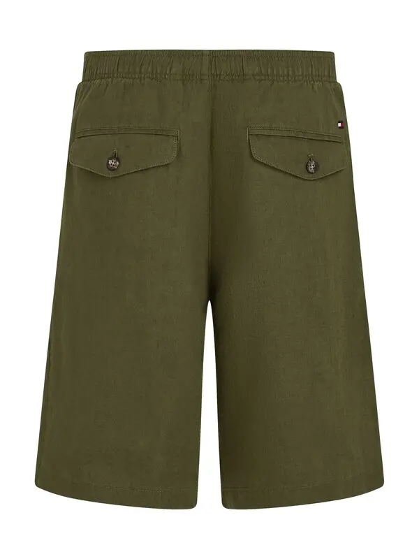 Harlem Drawstring Linen Shorts 1 Image
