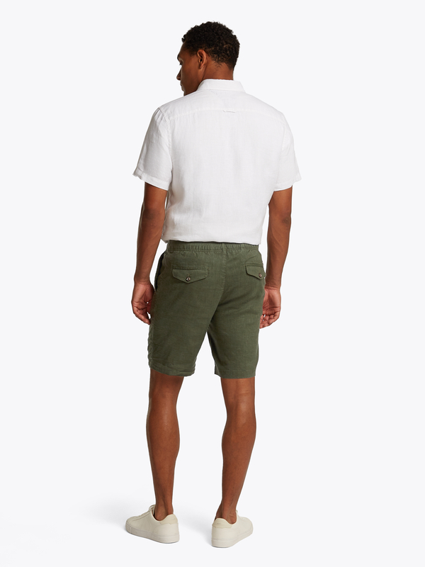 Harlem Drawstring Linen Shorts 3 Image