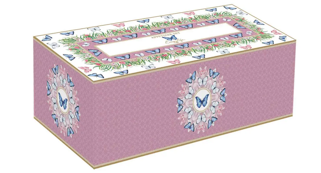 Appetizer Set 29X13 W/4 Porcelain Round Bowls On Bamboo Tray In Color Box Spring Parade 1 Image