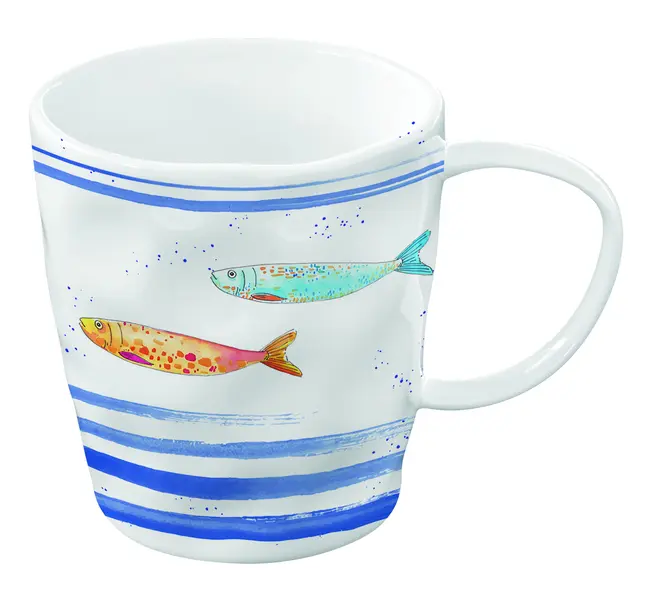 Porcelain Single Mug 350 Ml In Color Box Bord De 1 Image