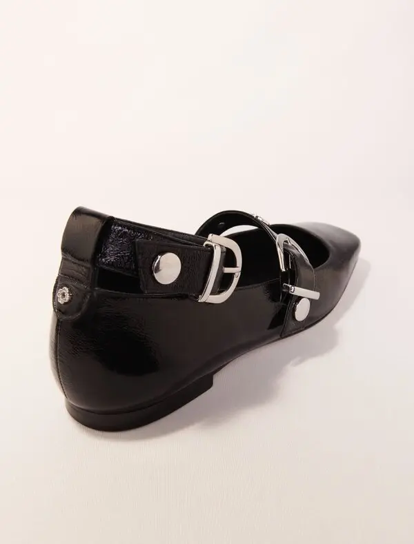 Studded leather Mary Jane flats 2 Image