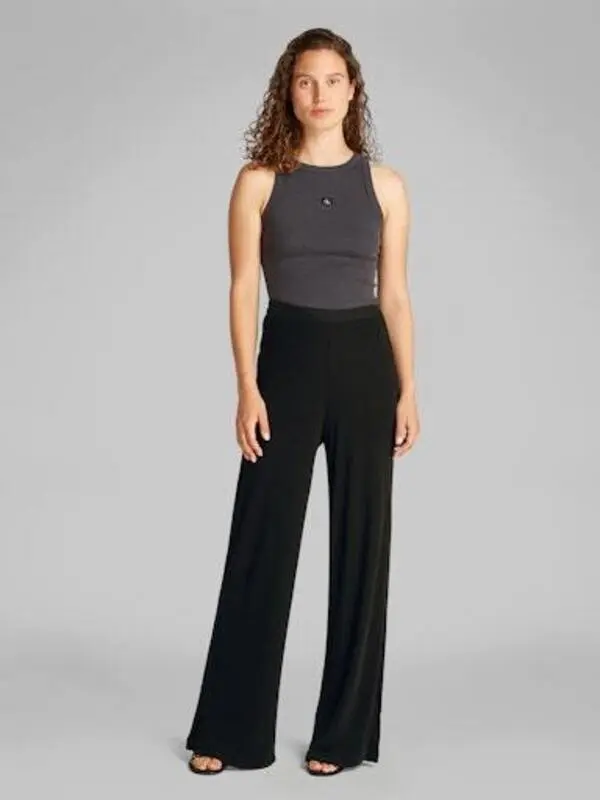 Soft Wide Leg Trousers 3 Image
