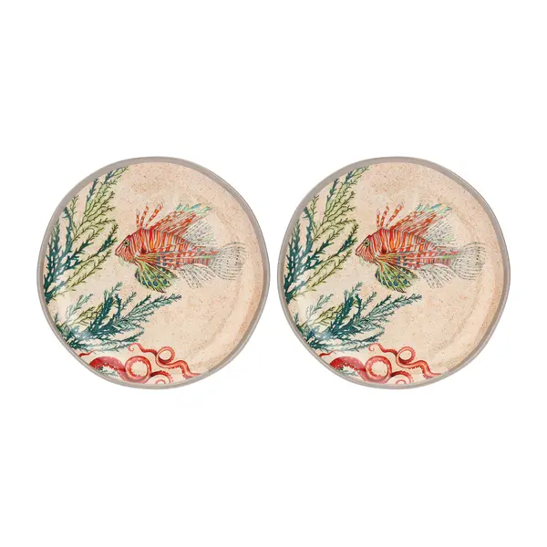 Sea Life Set 2 Salad Plates 21 Cm 1 Image