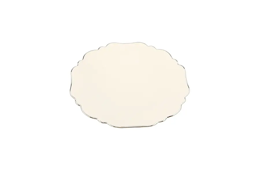 Tide Platinum Banded Flat Plate 21cm 2 Image