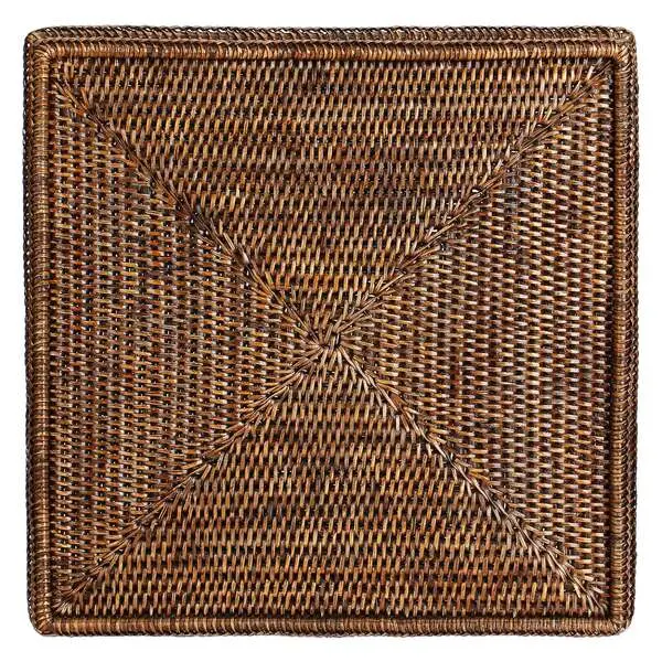 BOTANIO SQUARE TRAY 40X40X5CM BROWN 2 Image