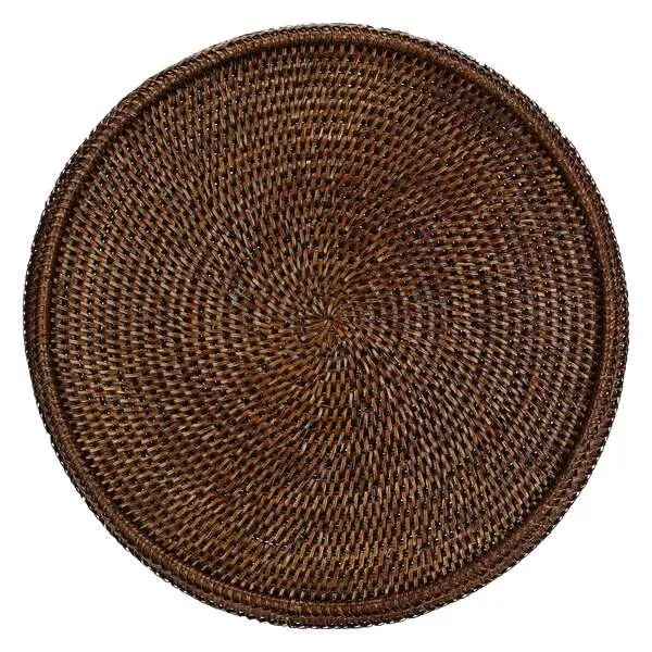 BOTANIO ROUND TRAY 40Ã CM BROWN 1 Image