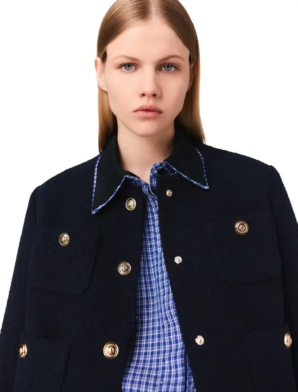 Tweed knit jacket 1 Image