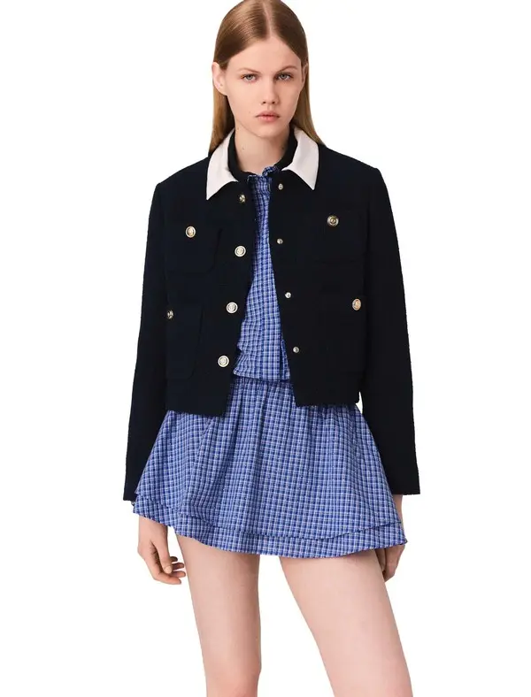 Tweed knit jacket 2 Image