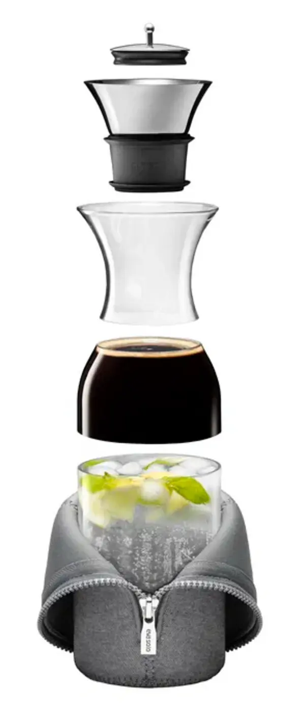Fridge carafe 1.0l black woven 2 Image