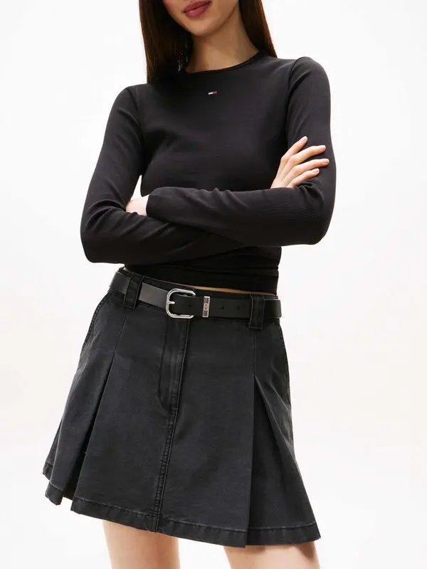 Slim Rib Long Sleeve T-Shirt 2 Image