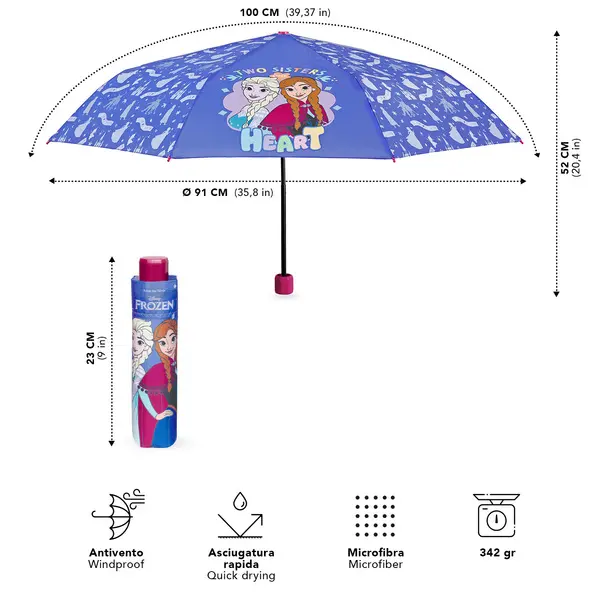 Frozen elsa & Annah print Umbrella 2 Image