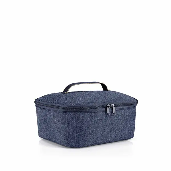 coolerbag M pocket herringbone - dark Blue 2 Image