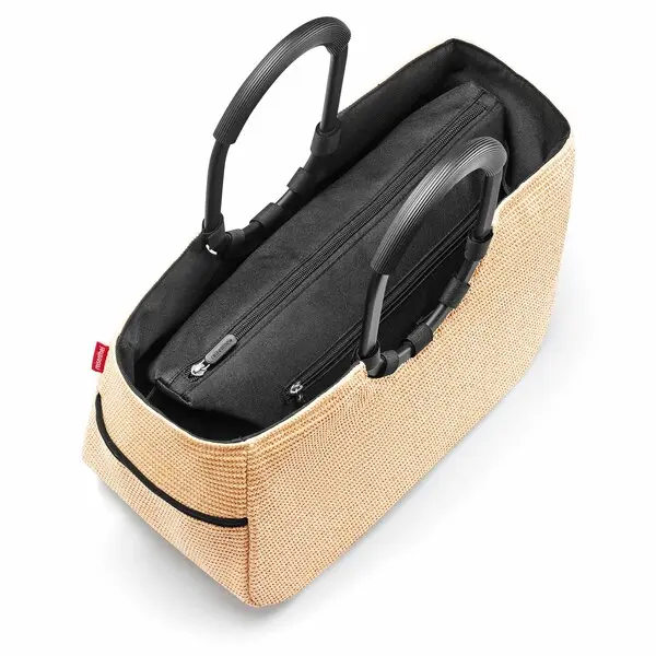 M frame raffia loopshopper - black 1 Image