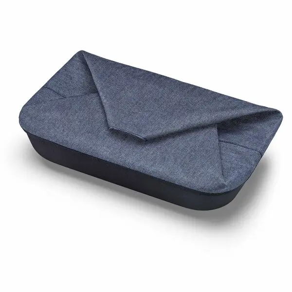 herringbone shoppingbasket - dark blue 3 Image