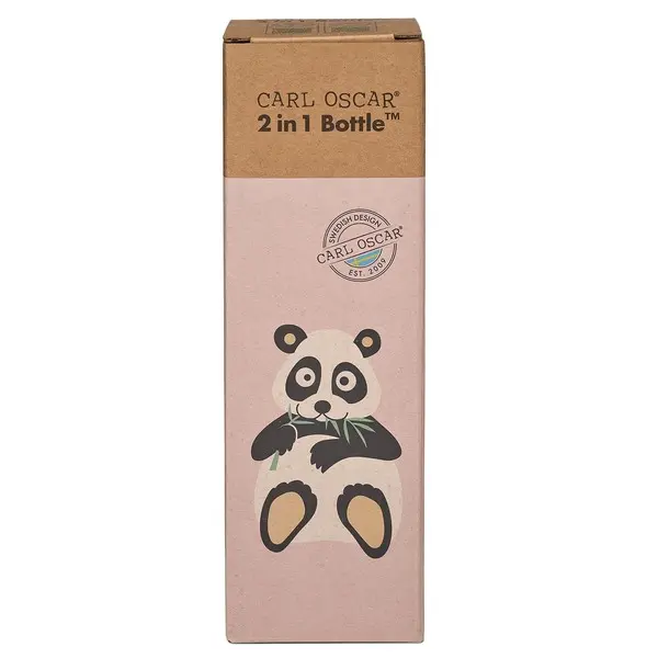 Kids Bottle 2 in 1 - Pink-Panda 1 Image