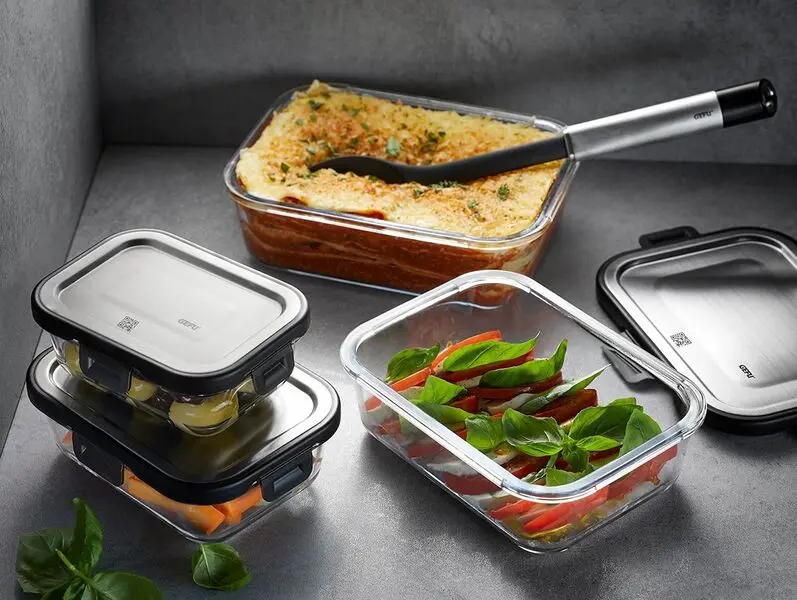 Set of 3 - RECTANGULAR FOOD STORAGE CONTAINER SET MILO 1 Image