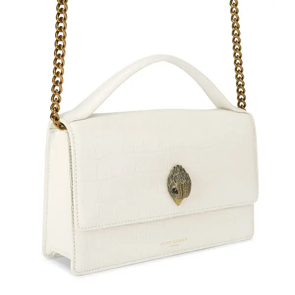  Croc-Embossed Crossbody Bag with top Handle 1 Image