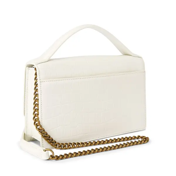  Croc-Embossed Crossbody Bag with top Handle 2 Image