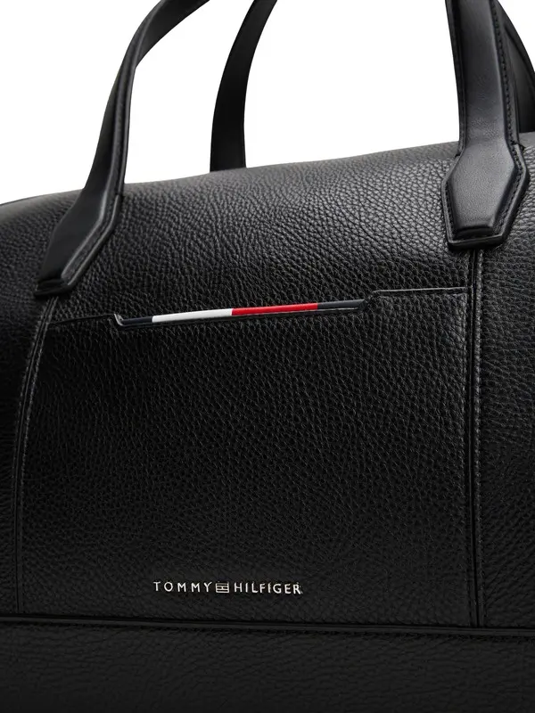  Metal Logo Pebble Leather Duffle Bag 1 Image