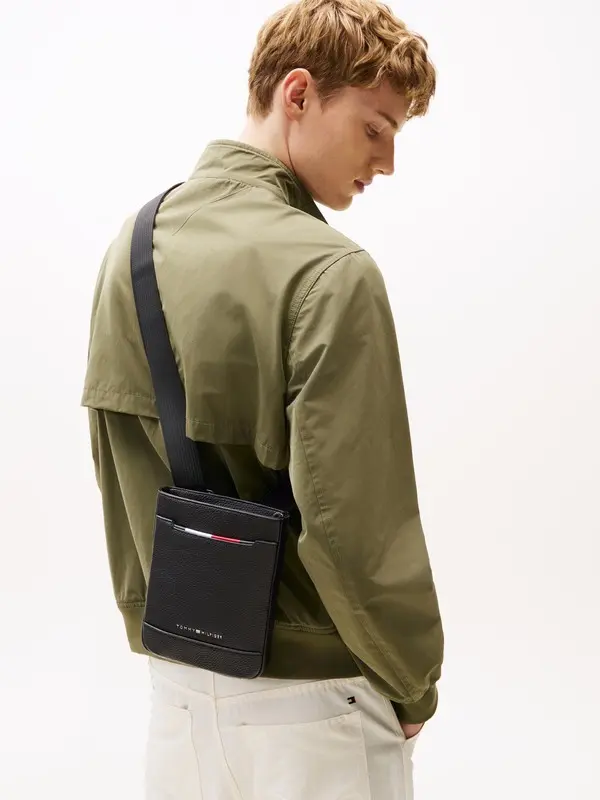 Pebbled Leather Mini Crossbody Bag 4 Image