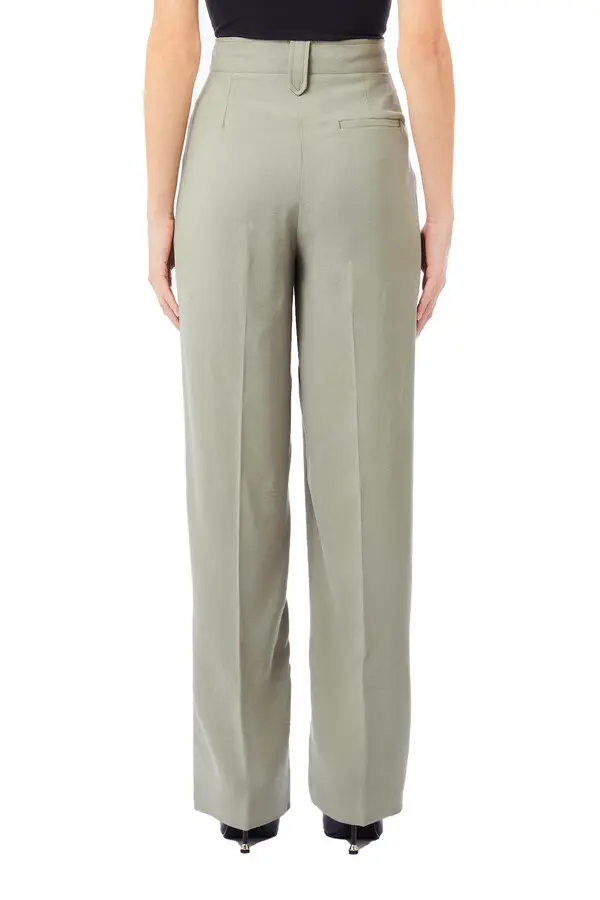 Straight gabardine trousers 2 Image
