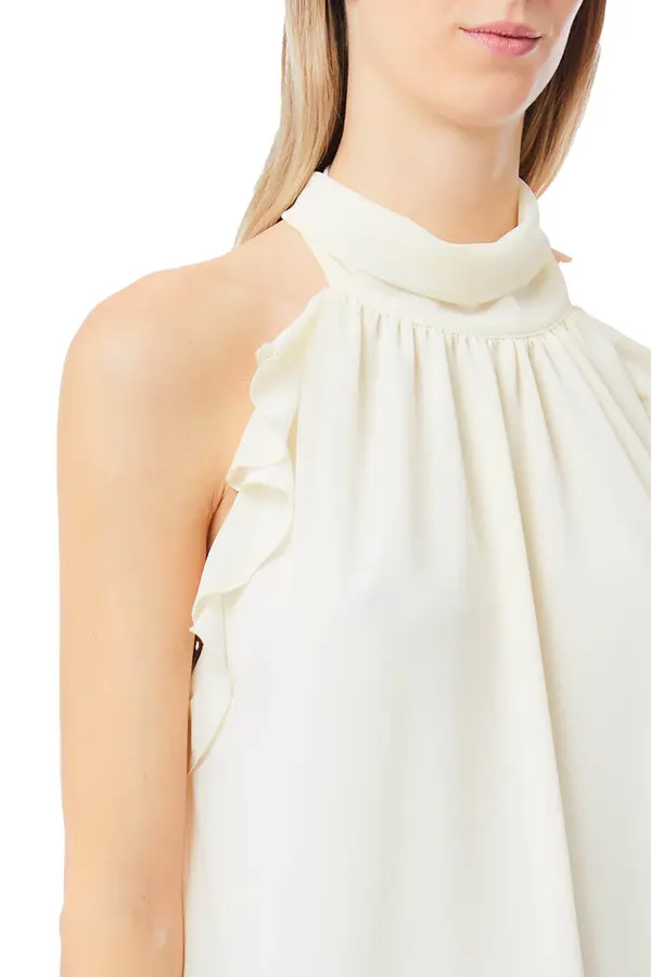 Halter Neck georgette top 2 Image