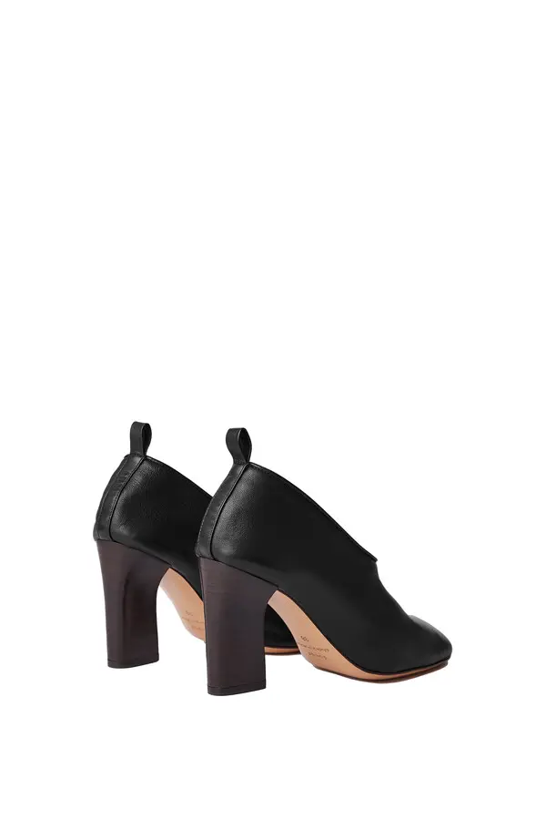 soft leather heeled pumps 3 Image