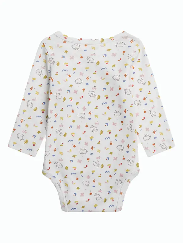 Set of 2 - Newborn Cotton Bodysuit 3 Image